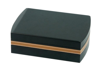 Humidor-Set "Lederoptik schwarz / braun" für ca.25 Zigarren